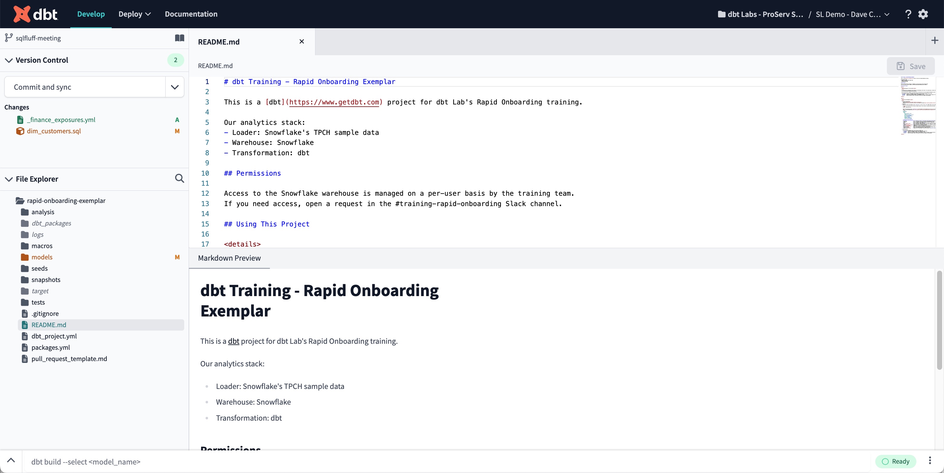 The Markdown Preview console tab renders markdown code below the Editor tab. The Markdown Preview console tab renders markdown code below the Editor tab.